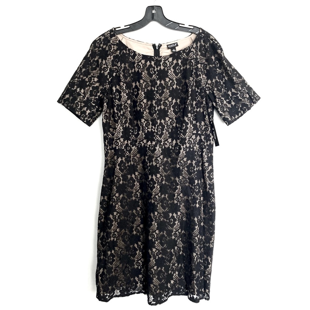 Black lace party dress
